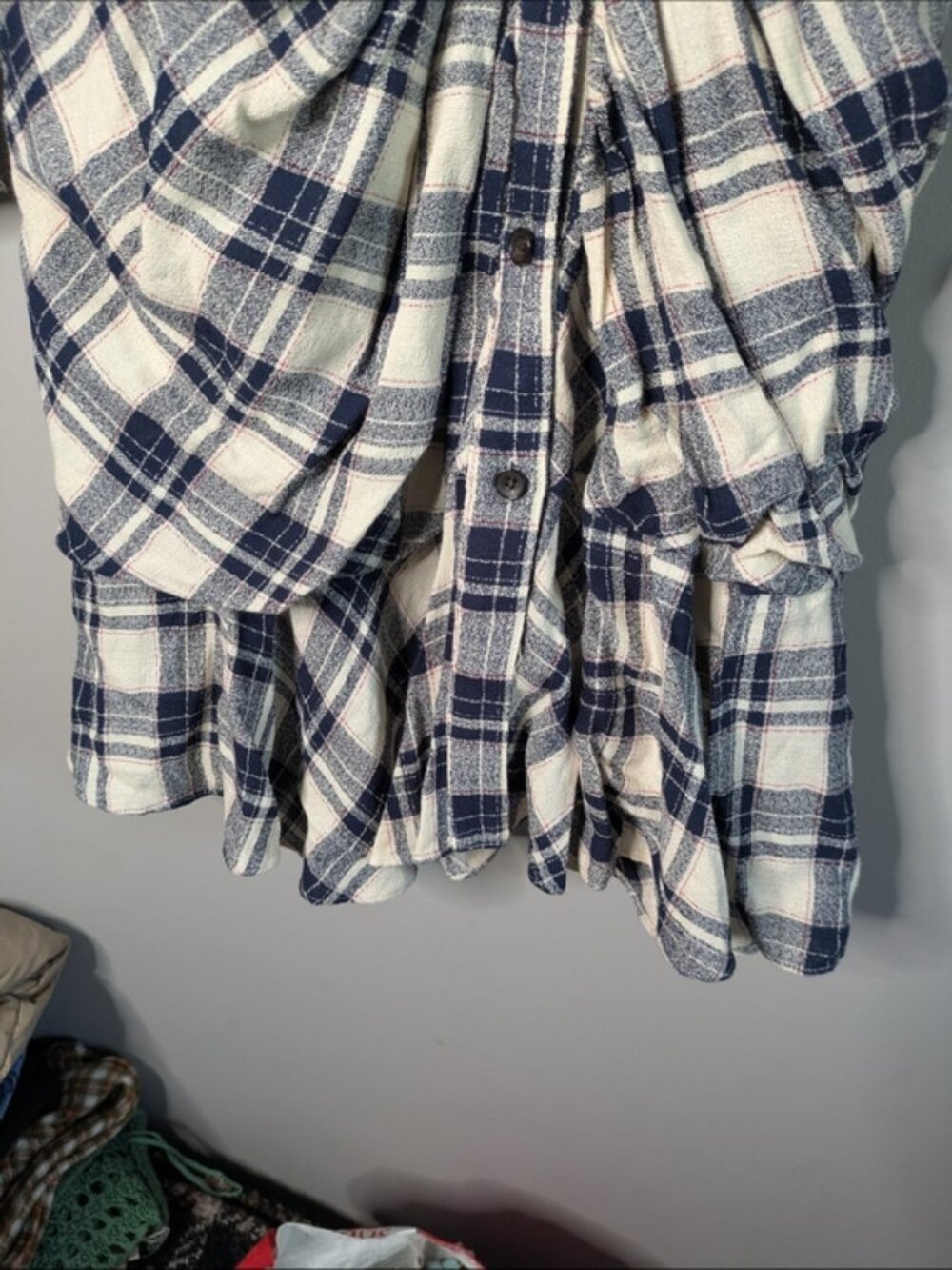 Veronica Beard Rowe Dress Navy/Ecru Plaid Size‎ 10 - Picture 5 of 9